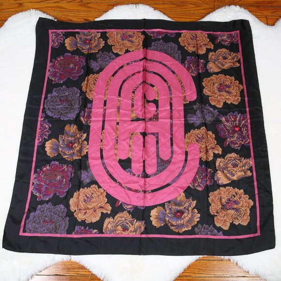 COACH Silk Square Scarf With Kaffe Fassett Print - Picture 1 of 10